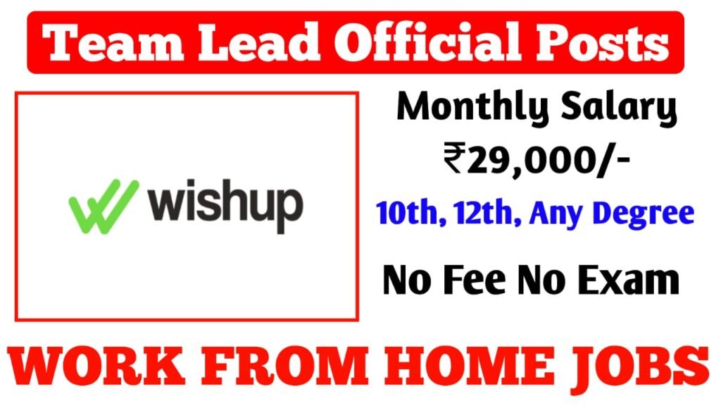 WISHUP COMPANY BEST WORK AT HOME 2024