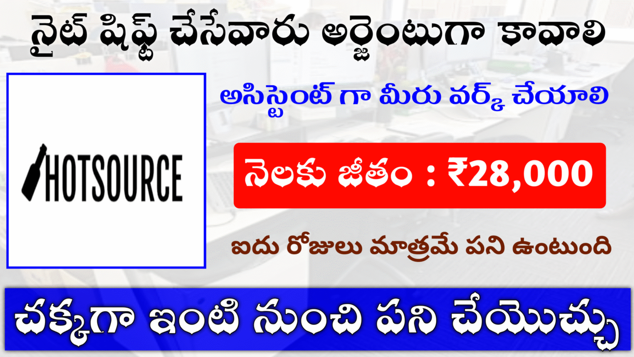 Excellent Assistant WFH Jobs in Telugu 2025
