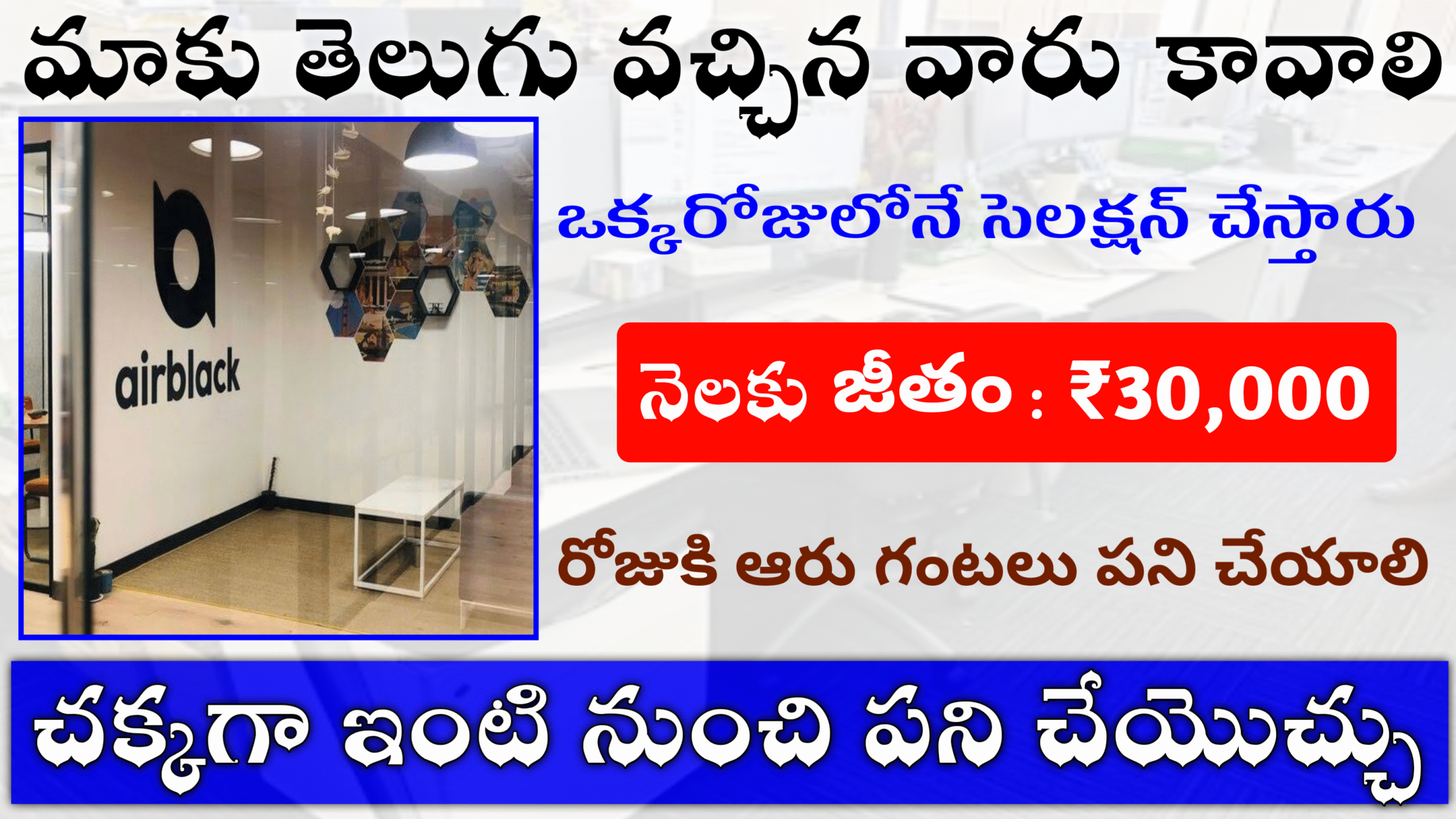 Excellent Telugu Writing WFH Jobs information 2025