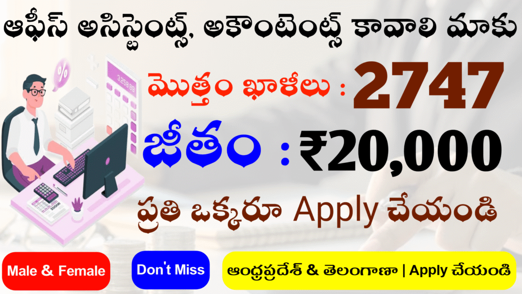 Most Important Govt Jobs application 2747 posts