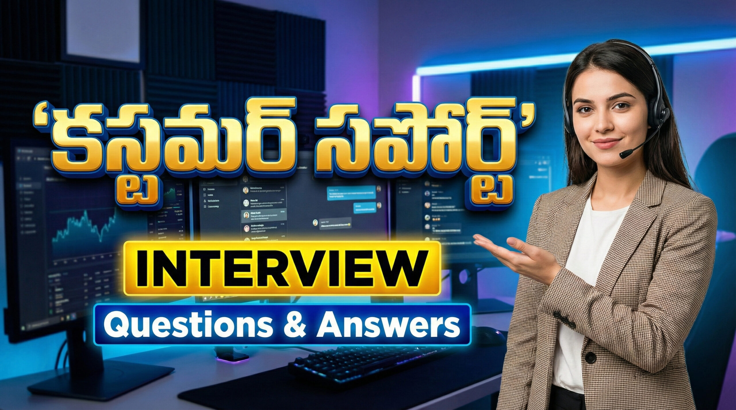 కస్టమర్ సపోర్ట్ జాబ్స్ ఇంటర్వ్యూ ప్రశ్నలు & జవాబులు 