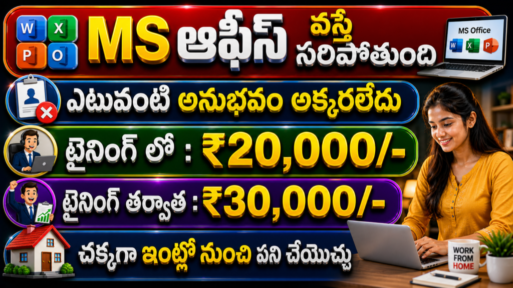 Super Work From Home Jobs in Telugu 2026