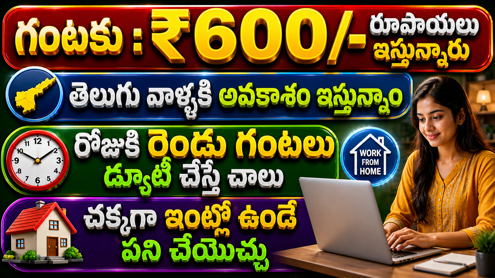 ఇంటి నుంచే పని చేసి గంటకు ₹600 సంపాదించాలా? పూర్తి వివరాలు తెలుసుకోండి!